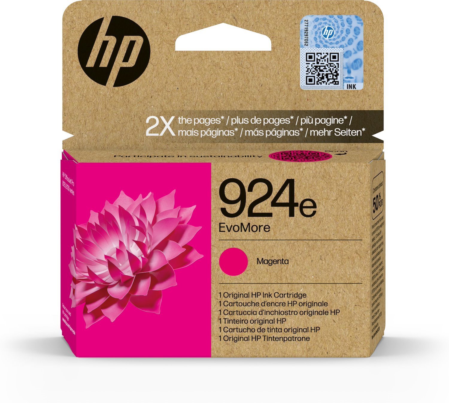 HP 924E EvoMore Magenta Original Ink Cartridge (HP 924E Evomore Magenta Original Ink)