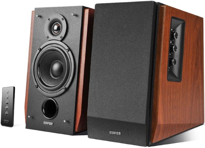 Edifier !Shortage Edifier R1700BT Bluetooth Lifestyle Bookshelf Studio Speakers Brown - BT/Dual 3.5MM AUX/Limited Distortion DSP/DRC/Classic Wood Finish