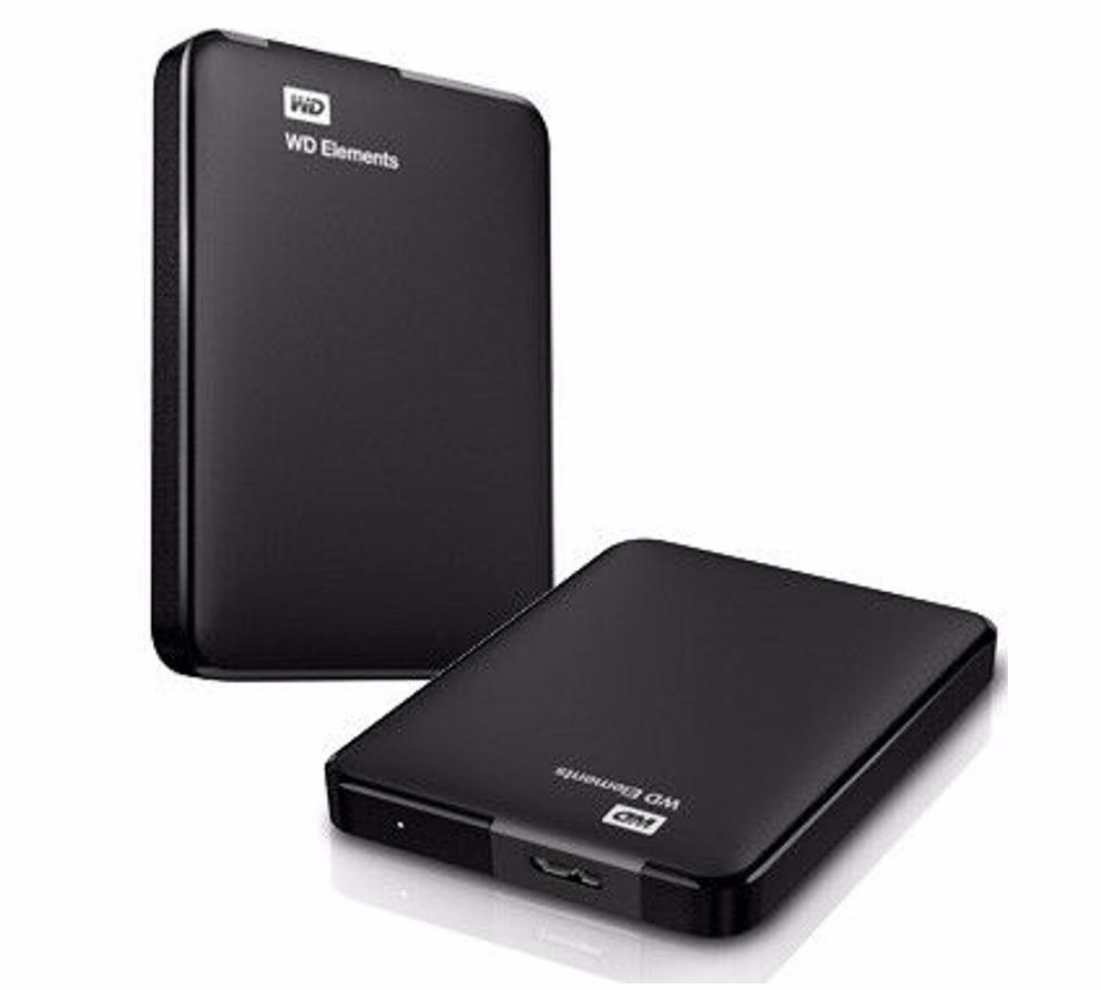 Western Digital WD Elements 5TB Usb 3.0 2.5' Portable External Hard Drive - Slim Light Durable Shock Proof Black Plug & Play NTFS For Windows 10/8.1/7