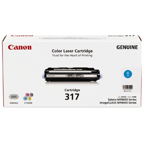 Canon CART317C Original Laser Toner Cartridge - Cyan Pack