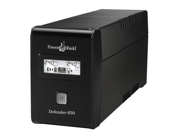 PowerShield Defender 650Va / 390W Line Interactive Ups With Avr, 2 X Australian Outlets And User Replaceable Batteries.