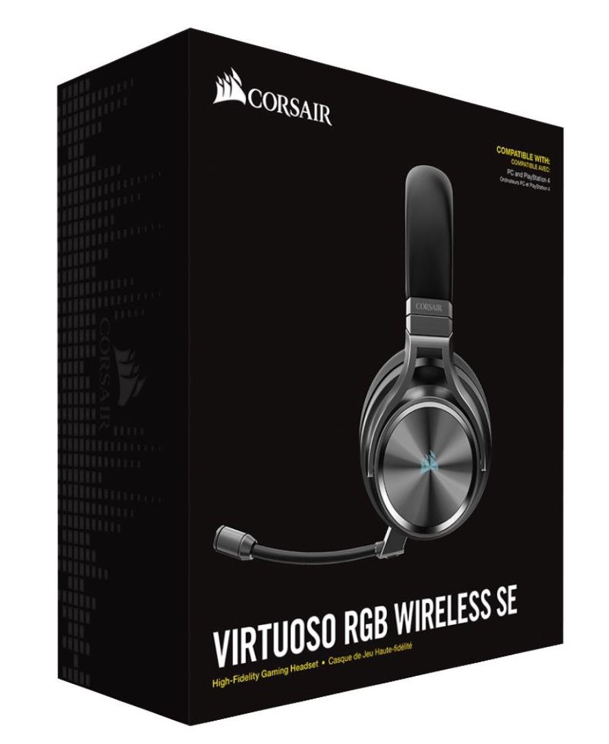 Corsair Virtuoso RGB Wireless Se High-Fidelity Gaming Headset, Gunmetal