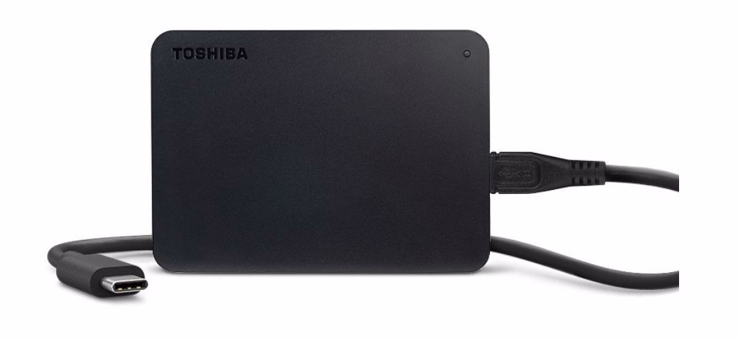 Toshiba 1TB Canvio Basic - 2.5" Portable Usb-C Hard Drive (Black), 3YR