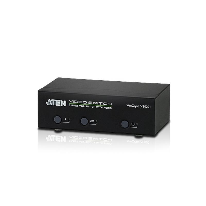 VanCryst Aten VanCryst 2 Port Vga Video Switch With Audio And RS232 Control