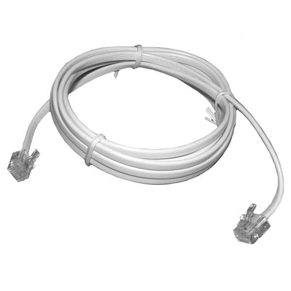 Generic RJ11-RJ11 2M Line Cord 6P4C Retail Pack