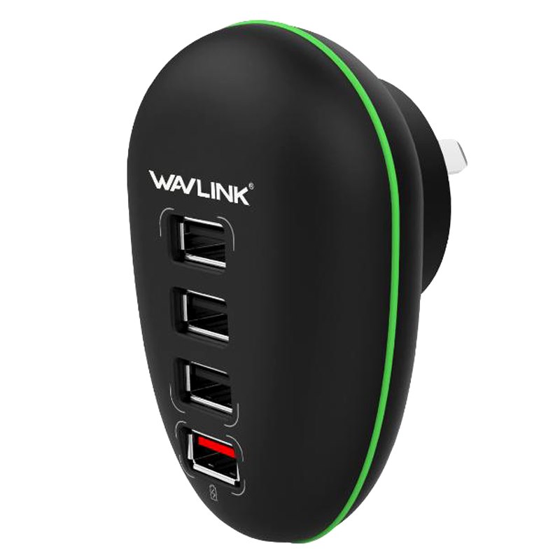 Wavlink 4 Ports Usb Wall Charging Station - Green