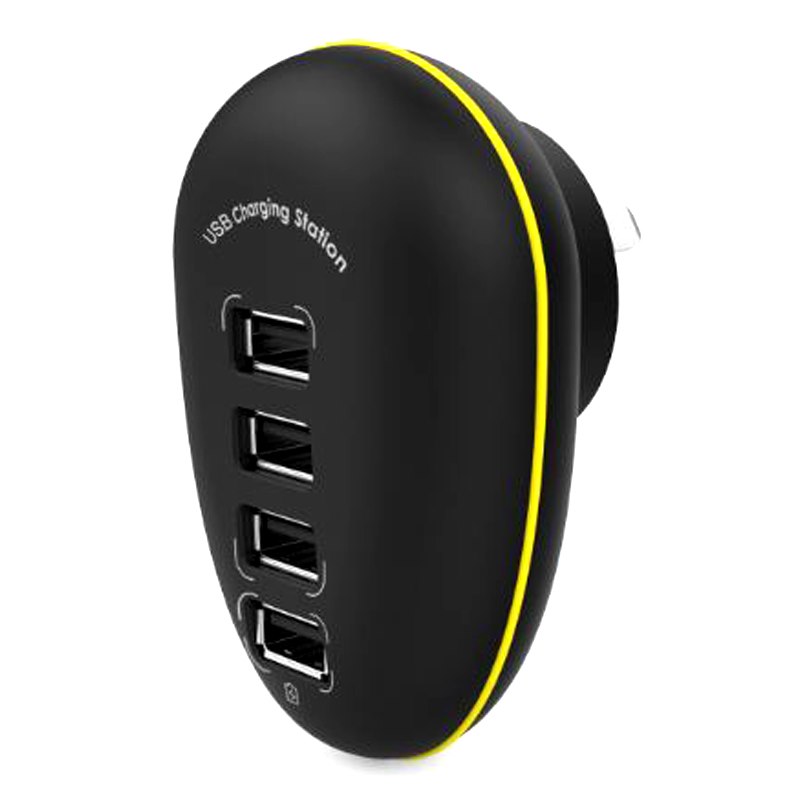 Wavlink 4 Ports Usb Wall Charging Station - Yellow (2315)