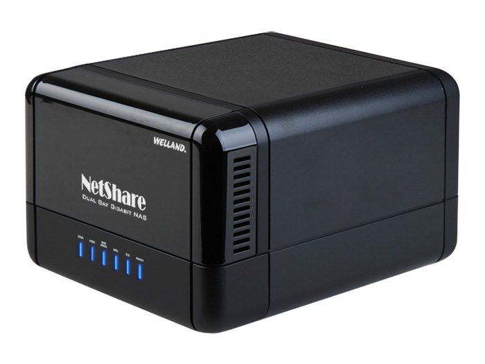 Welland NetShare Me-581Gns 3.5" Dual Bay Gigabit Nas With Raid Support