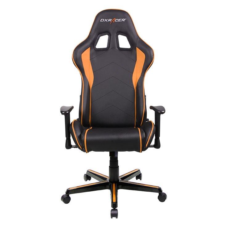 DXRacer F Series Gaming Chair, Sparco Style, Neck/Lumbar Support - Black &Amp; Orange