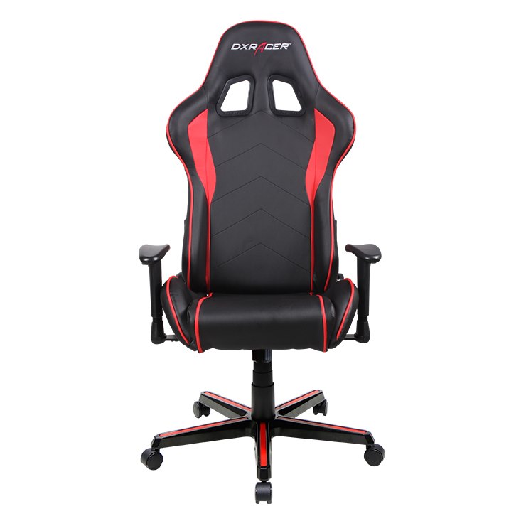 DXRacer F Series Gaming Chair, Sparco Style, Neck/Lumbar Support - Black &Amp; Red