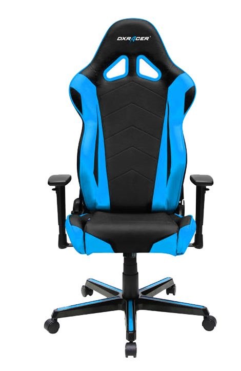 DXRacer Racing Series Gaming Chair, Neck/Lumbar Support - Black &Amp; Blue