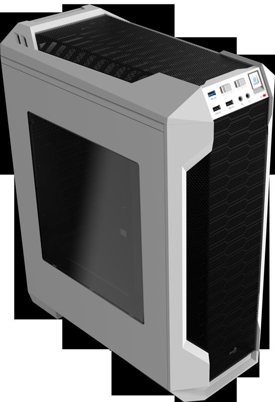 Aerocool LS-5200B Mid Tower Case For Water Cooling- White