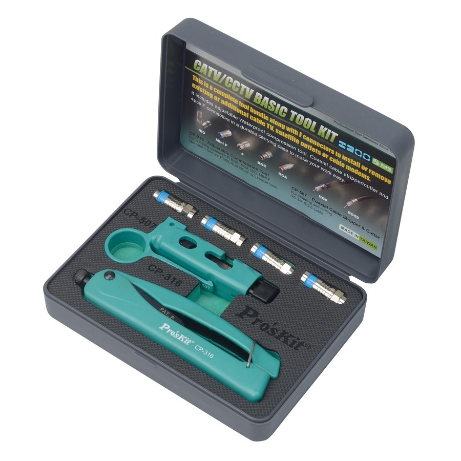 Pro'sKit Catv-Cctv Basic Tool Kit