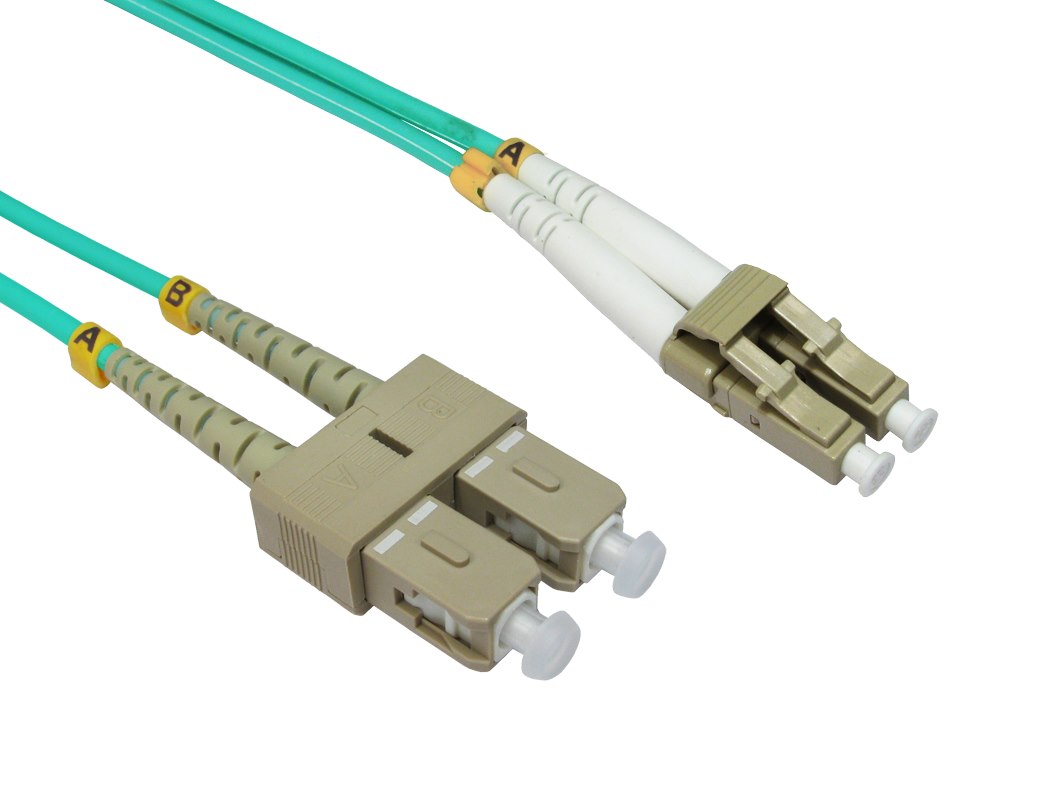 LinkBasic Multi Mode Om4 LSZH Duplex LC-SC Fibre Optic Patch Cord 20 Metre