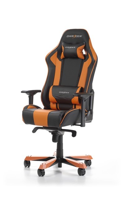 DXRacer King (KS06) Series Gaming Chair, Neck/Lumbar Support - Black &Amp; Orange