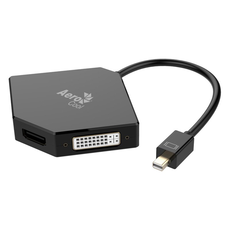 Aerocool Asa Sd0hvi0 Mini DisplayPort To Vga, Dvi, And 4K Hdmi