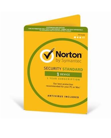 Symantec Norton Security Standard Oem 1 Device 1 Year CD Media