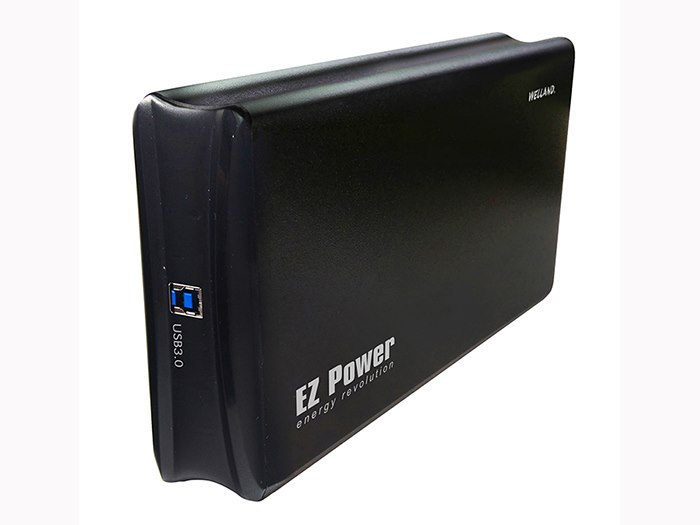 Welland Ez Power Me-760E 3.5" Sata 6G To Usb 3.0 Portable Enclosure - Black Aluminium