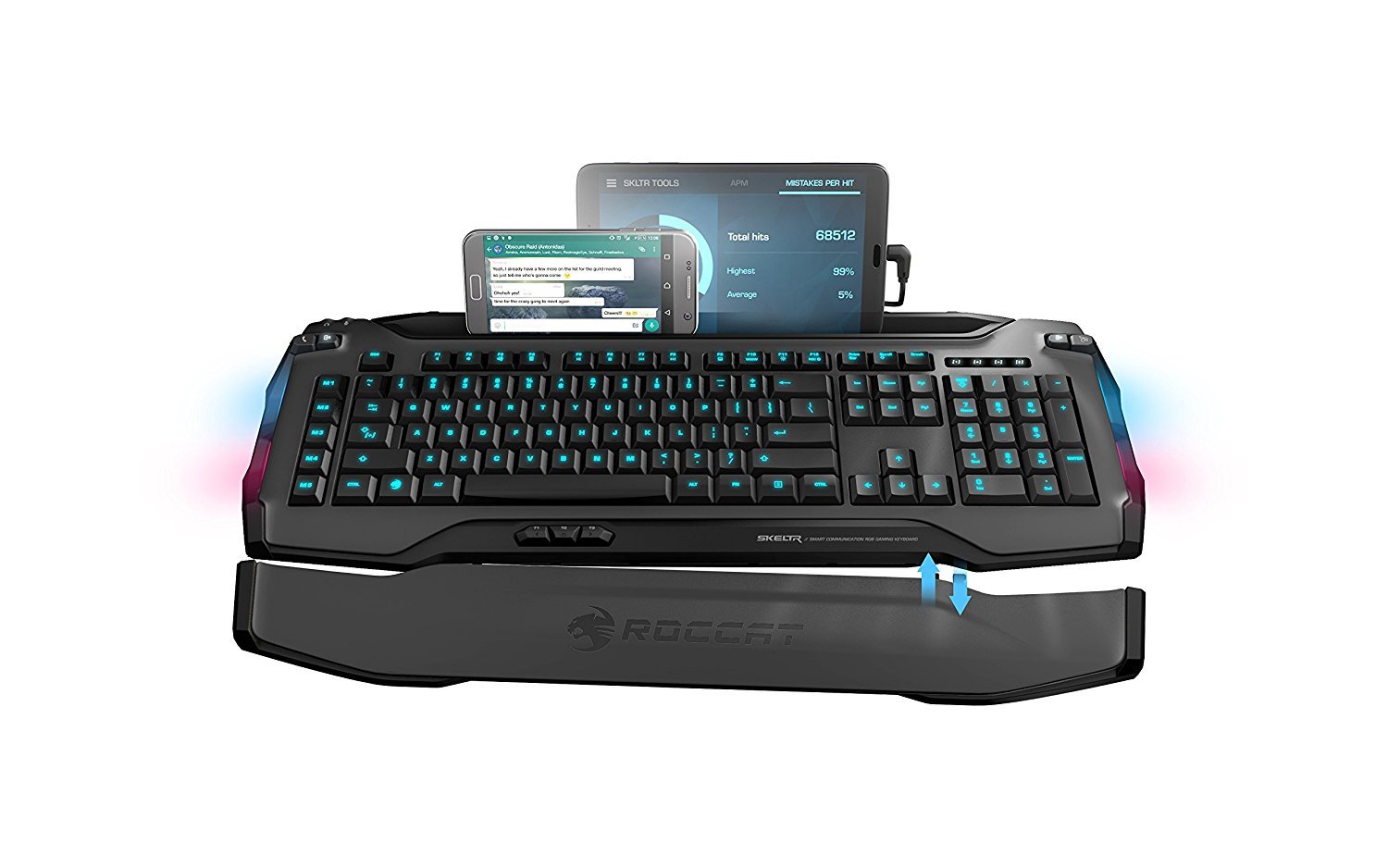 Roccat Skeltr Grey Smart Communication Gaming Keyboard