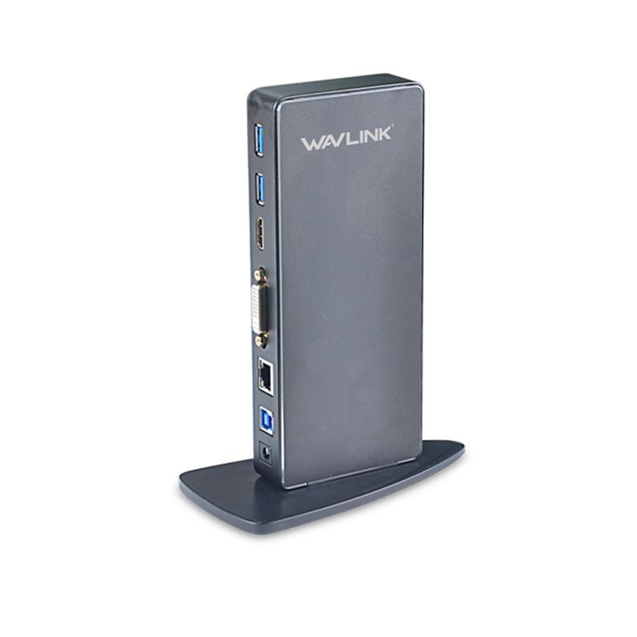 Wavlink Usb3.0 Hdmi &Amp; Dvi Dual-Monitor With Usb &Amp; Gigabit Network Universal Docking Station