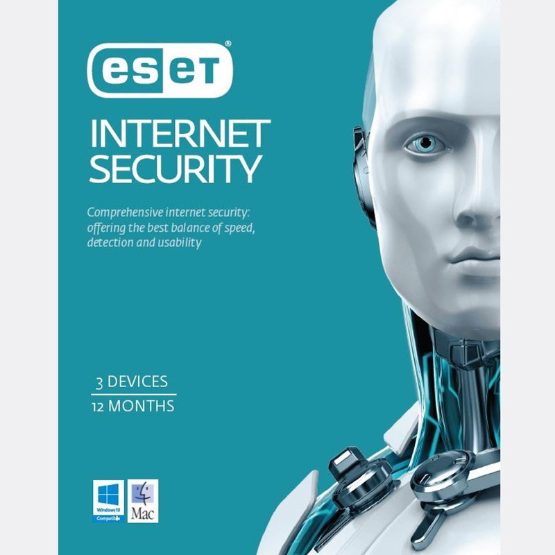 Eset Internet Security 3 Devices 1 Year Download 20-Pack Special Order