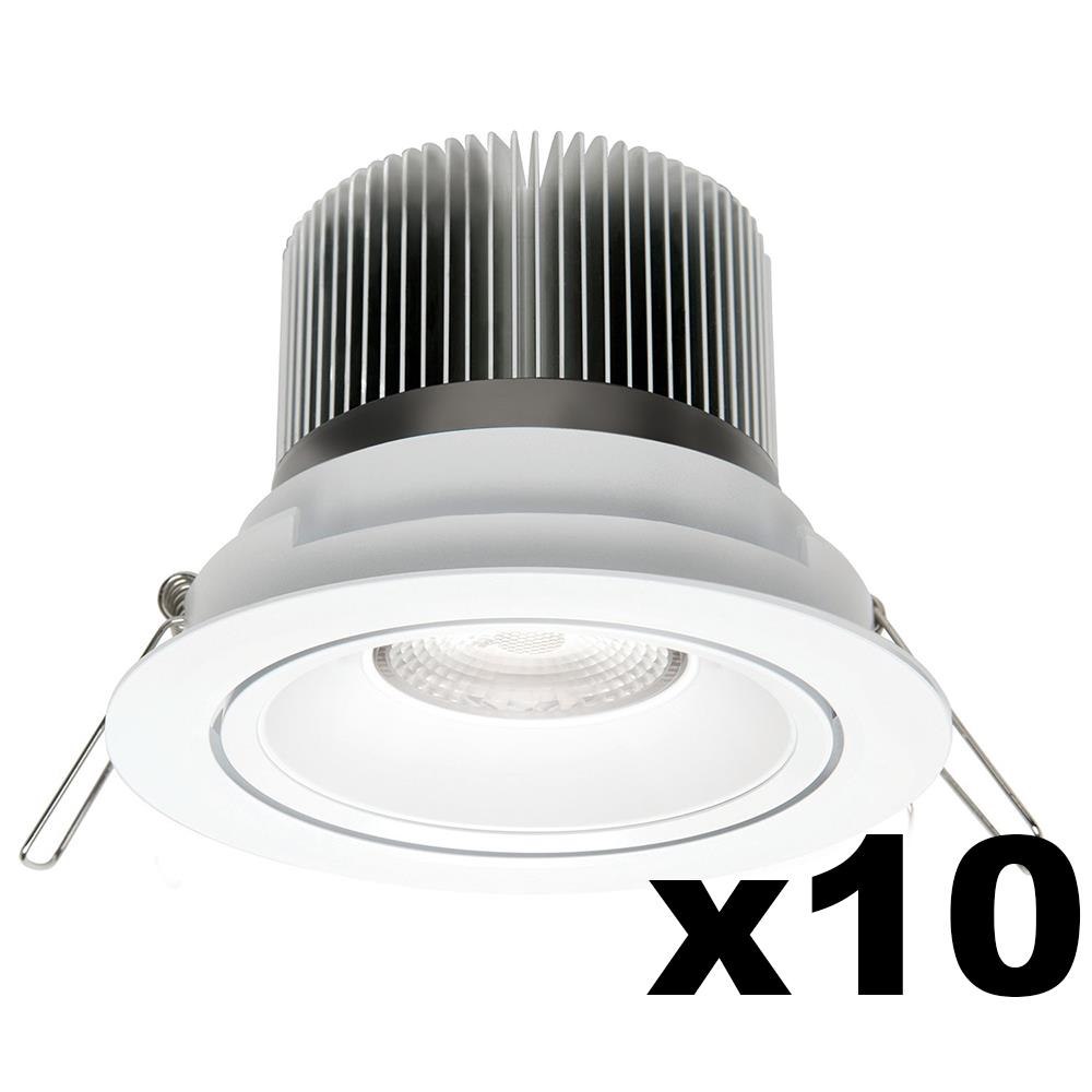 LEDware Omnizonic Led 10 Pack - Downlight 12W (600Lm) 4000K Natural White