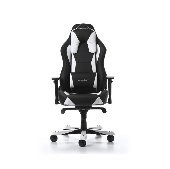 DXRacer WZ0 Wide Series Gaming Chair With Neck/Lumbar Support - Black And White