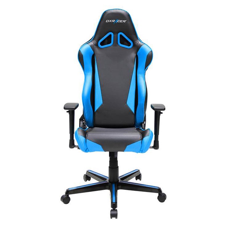 DXRacer RM1 Series Gaming Chair With Backrest Cover And Neck/Lumbar Support (Black/Blue)