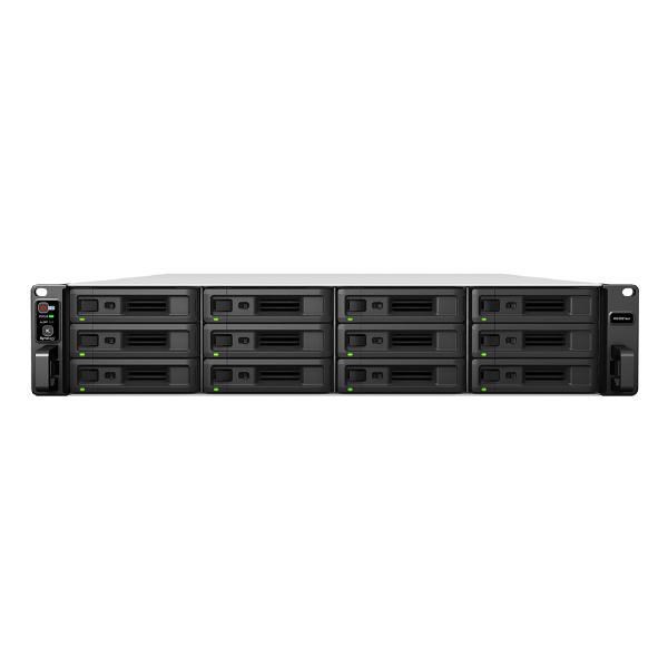 Synology RackStation RS3621XS+ 12-Bay 3.5" Diskless 4xGbE Nas ,Intel Xeon D-1541,2.1GHz, 8GB DDR4 Ram, 2xUSB3.2, Expansion Port X 2, 5 YRS WTY.