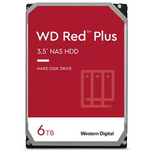 Western Digital WD Red Plus 6TB Sata 3.5" Intellipower 256MB Nas HDD 3Yr WTY.