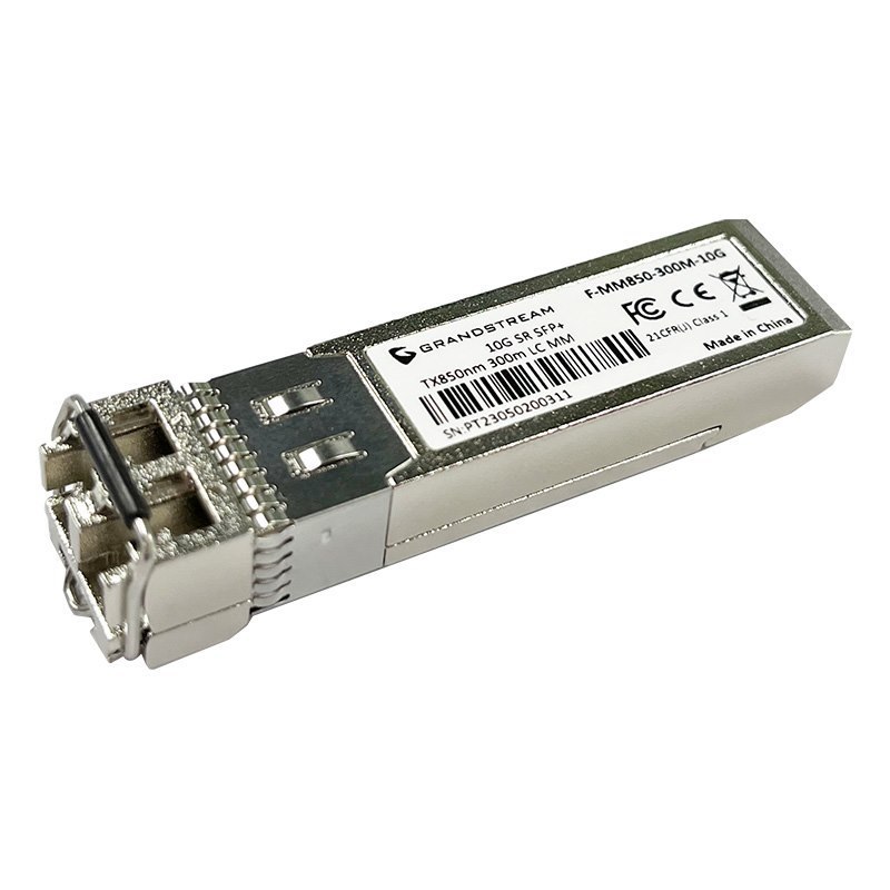 Grandstream SFP+ Fiber Module Multi-Mode, 850NM, 300-Meter, 10Gbps, LC