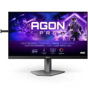 Aoc Ag256fs 25" Ips 1920X1080 1MS Hdmi DP 390Hz Ergo Monitor