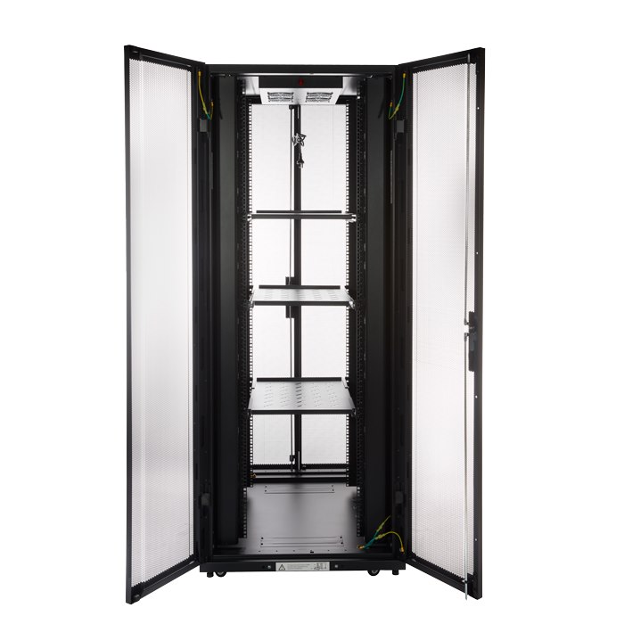 4Cabling 42Ru 800MM Wide X 1070MM Deep Premium Server Rack With Bi-Fold Mesh Door