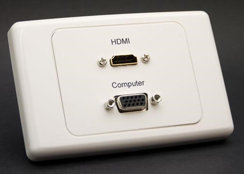 Alectro Hdmi® Svga Wall Plate