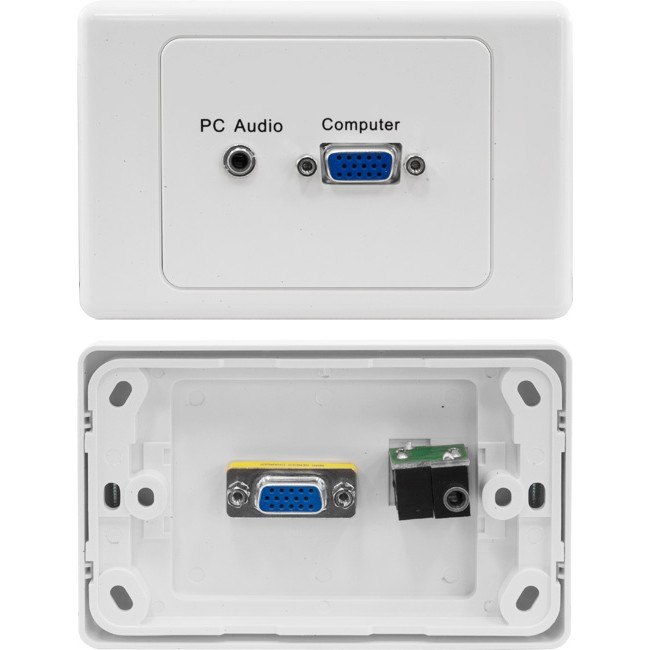 Pro2 Svga Wall Plate With 3.5MM Audio