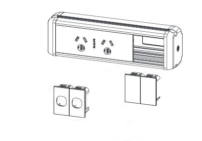 Elsafe Oe Elsafe: Phoenix 35 - 2 X Gpo With Desktop Clamp Bracket