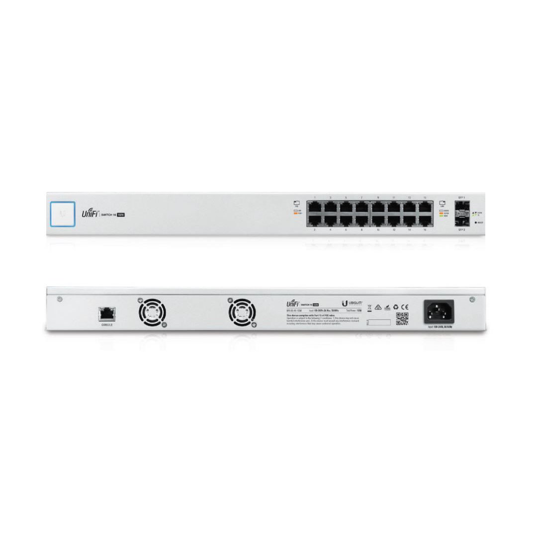 Ubiquiti UniFiSwitch, 16-Port Gigabit 150W PoE Switch With SFP