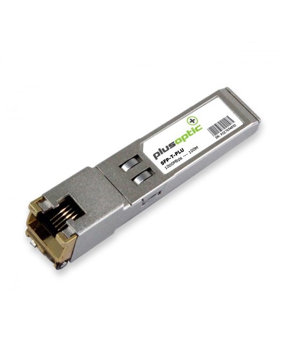 PlusOptic Fibre Optic Transceiver, 1000Mbps, Copper SFP, 100M W/ Ddmi