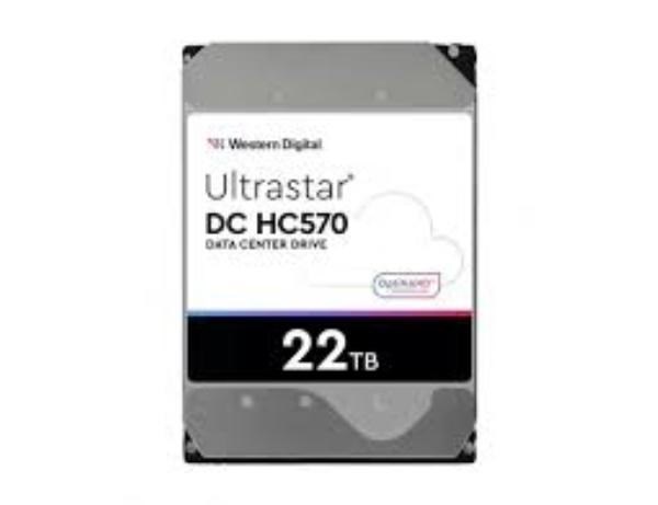 Western Digital WD 22TB Ultrastar DC HC570 Enterprise 3.5" Hard Drive, Sas, 7200RPM, 512MB Cache, CMR, 5YR WTY