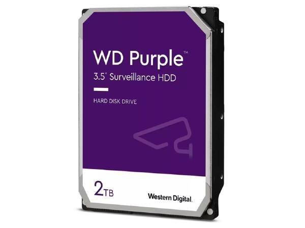 Western Digital WD Purple Wd23purz 2TB 5400RPM 64MB 3.5" Surveillance Internal Hard Drive, 3 Year Warranty