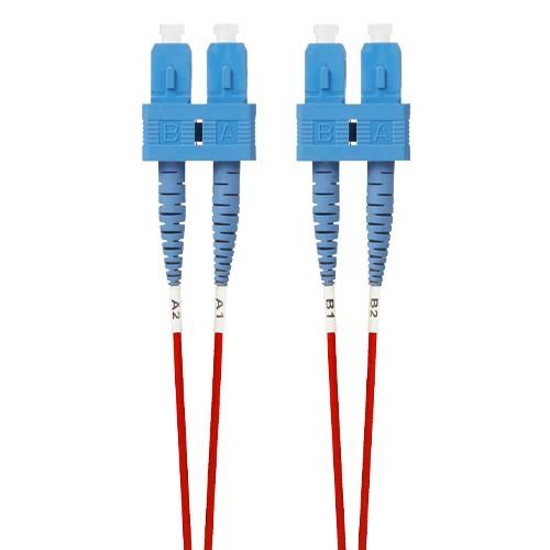 4Cabling 0.5M SC-SC Os1 / Os2 Singlemode Fibre Optic Cable: Red