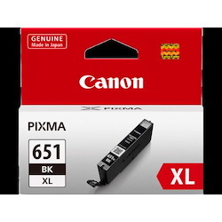 Canon CLI-651XLBK Original Extra High Yield Inkjet Ink Cartridge - Black Pack