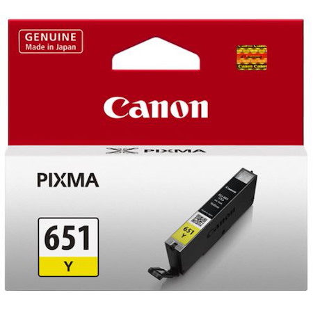 Canon CLI-651Y Original Inkjet Ink Cartridge - Yellow Pack