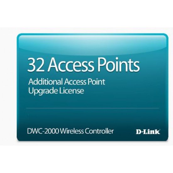 D-Link Hardware Licensing for D-Link DWC-2000 Wireless Controller - Upgrade Licence - 32 Managed Access Point