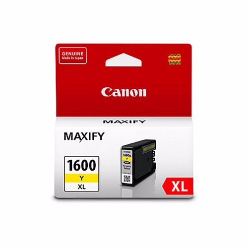 Canon PGI1600XLY Original High Yield Inkjet Ink Cartridge - Yellow Pack