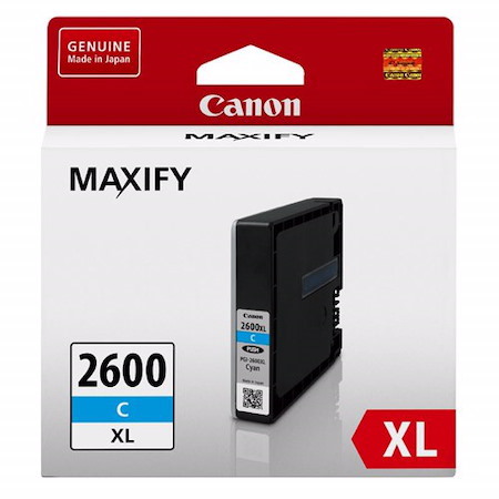Canon PGI2600XLC Original High Yield Inkjet Ink Cartridge - Cyan Pack