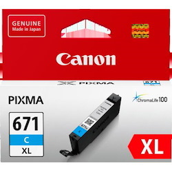 Canon CLI-671XLC Original Inkjet Ink Cartridge - Cyan Pack