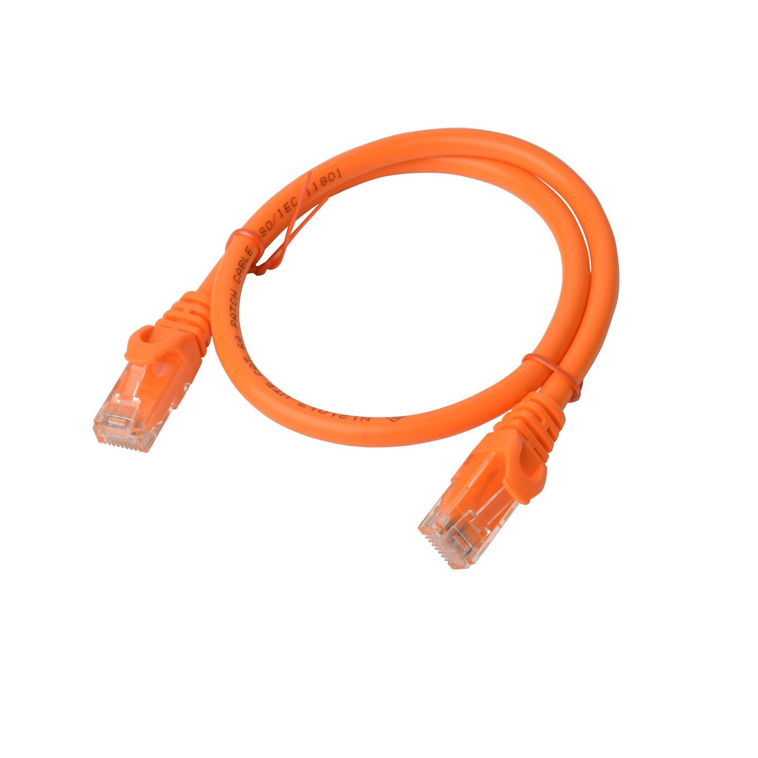 8Ware Cat 6A Utp Ethernet Cable, Snagless - 0.5M (50CM) Orange