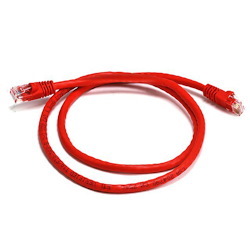 8Ware Cat 6A Utp Ethernet Cable, Snagless  - 0.5M (50CM) Red