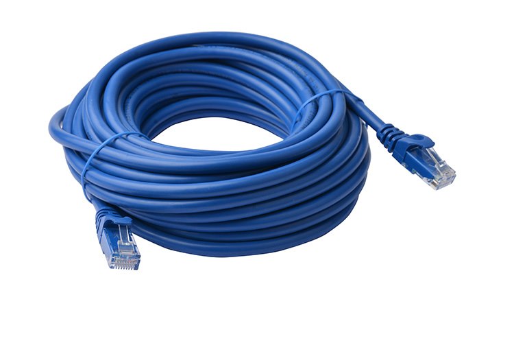 8Ware Cat 6A Utp Ethernet Cable, SnaglessÂ  - Blue 15M